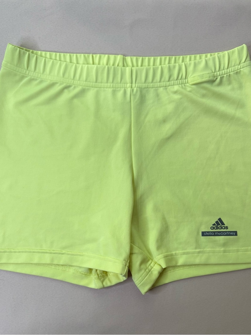 adidas by Stella McCartney - NWOT Neon Yellow Athletic Booty-Shorts - Size M